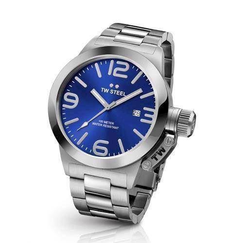 Image of TW Steel 45 mm stål blå Quartz Herre ur, model CB11